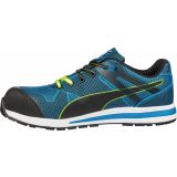 NIZKI DELOVNI ČEVLJI PUMA BLAZE KNIT LOW ŠT.45 S1P HRO SRC, MODER