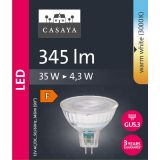NIZKONAPETOST.LED ŽARNICA CASAYA REFL. MR16 4.3W 12V 38° 345LM 3000K