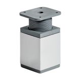 REGULACIJSKA NOGICA ZA POHIŠTVO HETTICH DIY JEKLENA 60-75XFI 40 MM, IZGLED ALUMINIJ