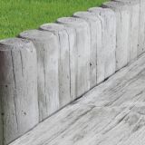 BETONSKI IZDELEK SEMMELROCK NORDIC MARITIME, PALISADE 40/8/15 CM ŠKOLJKASTO SIV