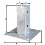 SPECIALNO OKOVJE ALBERTS NOSILEC 91X91 MM