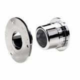 NOSILEC OBEŠALNE PALICE ZA OMARO, DVODELEN OKROGEL FI 20MM, KROMIRANA PLASTIKA