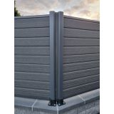 STEBRIČEK ZA WPC OGRAJO NOSILEC ZA STEBRIČEK PVC