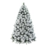 NOVOLETNA JELKA 200 CM ZASNEŽENA MONTGOMERY FROSTED