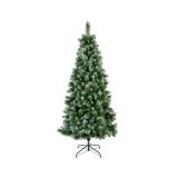 NOVOLETNA JELKA 210 CM LEDENA S STORŽI NORWICH PINE