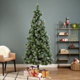 NOVOLETNA JELKA 210 CM LEDENA S STORŽI NORWICH PINE
