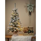 NOVOLETNA JELKA DECORIS 90 CM, ZASNEŽENA LED 50L IMPERIAL MINI