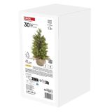 NOVOLETNA JELKA EMOS LED 50CM ZUNANJA/NOTRANJA TOPLO BELA, ČASOVNIK