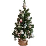 NOVOLETNA JELKA EVERLANDS 75 CM + OKRASKI MINI