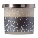 NOVOLETNA SVEČA GALA-KERZEN DIŠEČA V KOZARCU LET IT SNOW BELA ANTRACIT