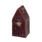 TOP SVEČA GALA-KERZEN 5.8X5.8X11.5 CM RUSTIK HIŠA Z ZVEZDO