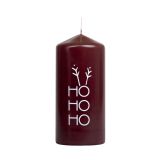 TOP SVEČA GALA-KERZEN 60/130 HO HO HO TEMNO RJAVA