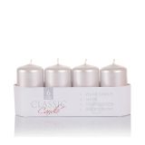 TOP SVEČA MULLER 40/70 MM ADVENTNA BELA LAKIRANA 4/1