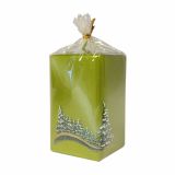 NOVOLETNA SVEČA MULLER ZIMA ZELENE BARVE