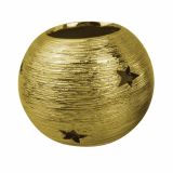 NOVOLETNI SVEČNIK GLOSSTYLE SVEČNIK KERAMIČNI 10 CM ZLATE ALI SRBRNE BARVE