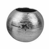 NOVOLETNI SVEČNIK GLOSSTYLE SVEČNIK KERAMIČNI 10 CM ZLATE ALI SRBRNE BARVE