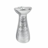 NOVOLETNI SVEČNIK GLOSSTYLE SVEČNIK KERAMIČNI 19.5 CM ZLATE ALI SRBRNE BARVE