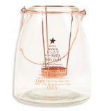 NOVOLETNI SVEČNIK R+W STEKLENA LANTERNA 13X155 CM