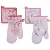 PRIJEMALKA AMO LA CASA NY SILVER SKATES 17X17CM IN ROKAVICA 18X30CM SORT