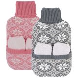 TERMOFOR AMO LA CASA NY SILVER SKATES S FLUFFY NOGAVICAMI, SORT