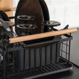 ODCEJALNIK ESTIA 44X32X20 CM ČRN BAMBOO METALLIC