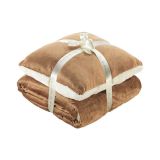 ODEJA DORMEO WARM HUG 130X190 CM IN BLAZINA RJAVA