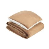 ODEJA DORMEO WARM HUG 130X190 CM IN BLAZINA RJAVA