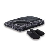 ODEJA VITAPUR FAMILY SOFT TOUCH HOME ČRNA 140X200 CM + COPATI