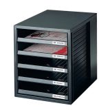 ODLOŽNI PREDAL, PREDALNIK HAN SYSTEM BOX ODPRT ČRN
