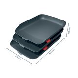 ODLOŽNI PREDAL, PREDALNIK LEITZ COSY-WOW COSY 3-DELNI SIV