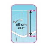 DRŽALA, STOJALA, KLJUKICE MSV OPORA ZA OGRODJE 60 CM INOX