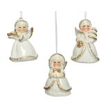 OKRASEK ZA JELKO ANGEL, BELE/ZLATE BARVE, SORT