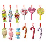 OKRASEK ZA JELKO DECORIS FIGURICE MIX 6 CM SORTIRANO