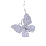 OKRASEK ZA JELKO DECORIS METULJ, 10 CM, SORTIRANO