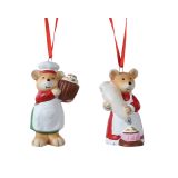 OKRASEK ZA JELKO DECORIS MIŠKA 8 CM SORTIRANO