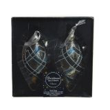 OKRASEK ZA JELKO DECORIS OLIVA MODRA KARO 2/1