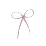 OKRASEK ZA JELKO DECORIS PENTLJA ROZA 20X25 CM