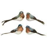 OKRASEK ZA JELKO DECORIS PTICA NA SPONKI 2/1 SORT