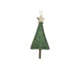 OKRASEK ZA JELKO DECORIS SMEREKA IZ FILCA, 14 CM SORTIRANO