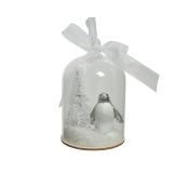 OKRASEK ZA JELKO DECORIS SNEŽNA KUPOLA 14 CM