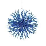 OKRASEK ZA JELKO GLOSSTYLE JEŽICA FI 11. 5 CM MODRA