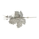 OKRASEK ZA JELKO GLOSSTYLE PIK 60 CM SREBRNE BARVE