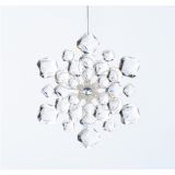 OKRASEK ZA JELKO GLOSSTYLE SNEŽINKA TRANSPARENT 0.76 *12.7 CM