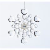 OKRASEK ZA JELKO GLOSSTYLE SNEŽINKA TRANSPARENT 0.76 *12.7 CM