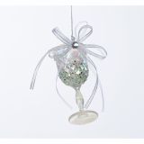 OKRASEK ZA JELKO GLOSSTYLE VISEČI KOZAREC SORTIRANO 6.6*6.6*10.16CM