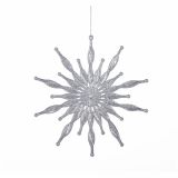 OKRASEK ZA JELKO GLOSSTYLE ZVEZDA PRMERA 15 CM SREBRNA