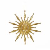 OKRASEK ZA JELKO GLOSSTYLE ZVEZDA PRMERA 15 CM ZLATA ZLATA