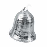 OKRASEK ZA JELKO GLOSSTYLE ZVONEC KERAMIČNI 6.5 CM ZLATE ALI SRBRNE BARVE