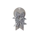 OKRASEK ZA JELKO HOUSE OF SEASONS PENTLJA 2/1 12 CM SREBRNA