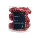 OKRASEK ZA JELKO STORŽI RDEČI 6 CM 12/1